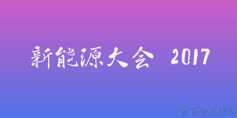新能源大会 2017