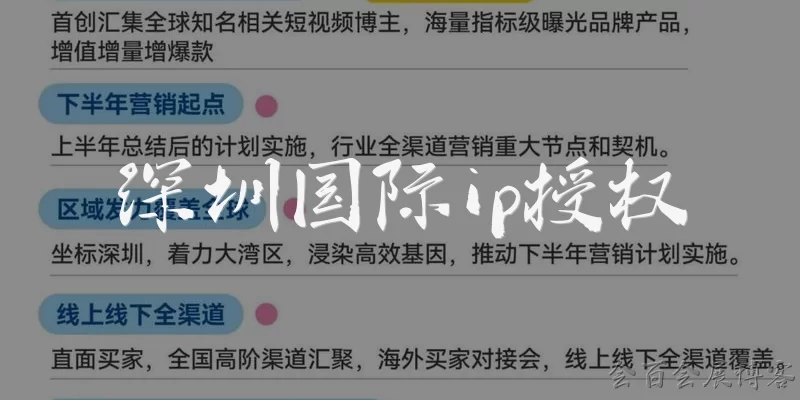 深圳国际ip授权
